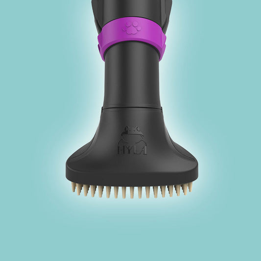 Brosse animaux picots souples violette HYLA